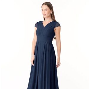 Azazie Organa Dark Navy Gown